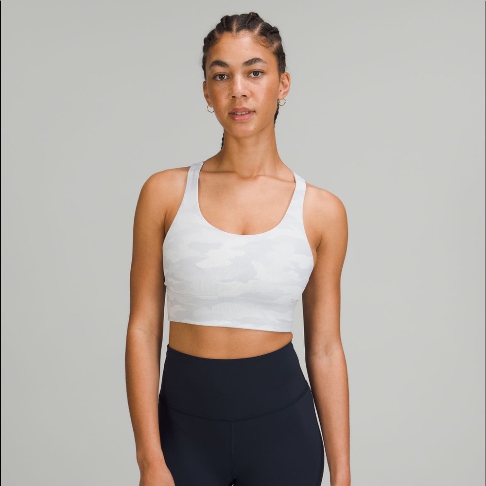 White camo sports bra